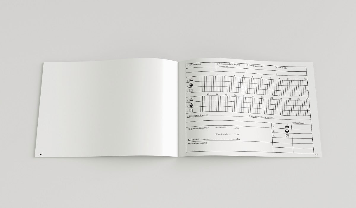 Kontrollbuch na Francję - Pakiet 10 szt.