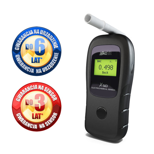 Alkomat Alkohit X50 w skrzyneczce plastikowej