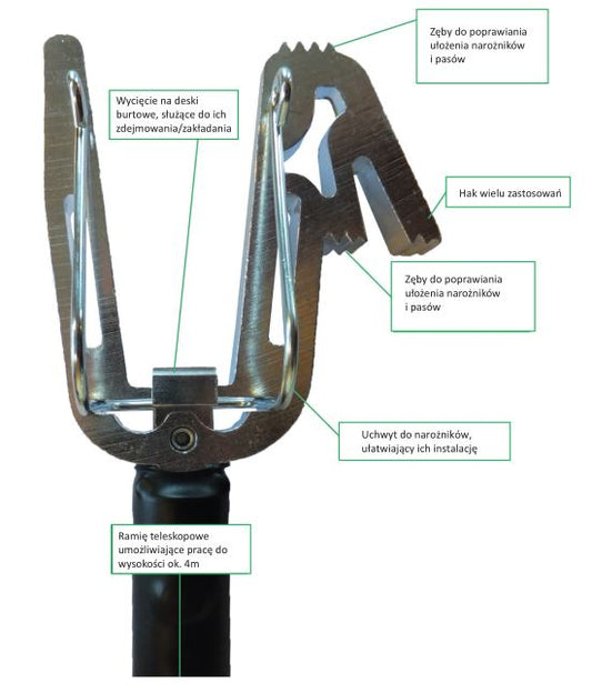 Kij do zdejmowania belek naczepy
